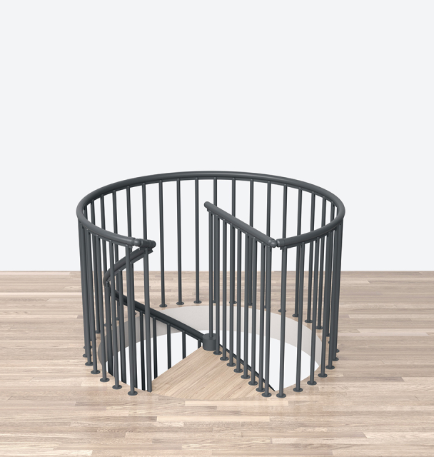 Skyddsräcket CLASSIC spiral/runda