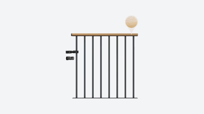 Skyddsräcke CLASSIC Anthracite, RAL 7016