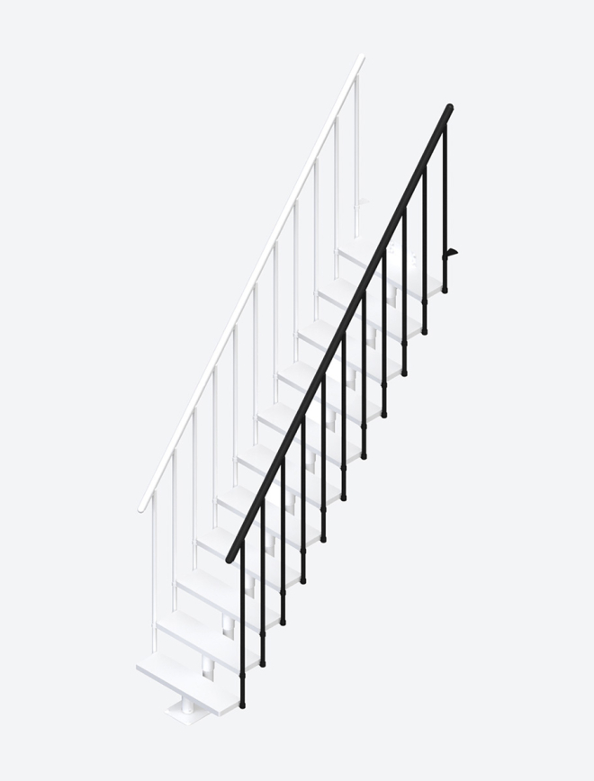 Extra räcke DALLAS trappan Black, RAL 9005