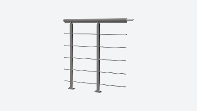 Skyddsräcket DESIGN spiral Pearl grey