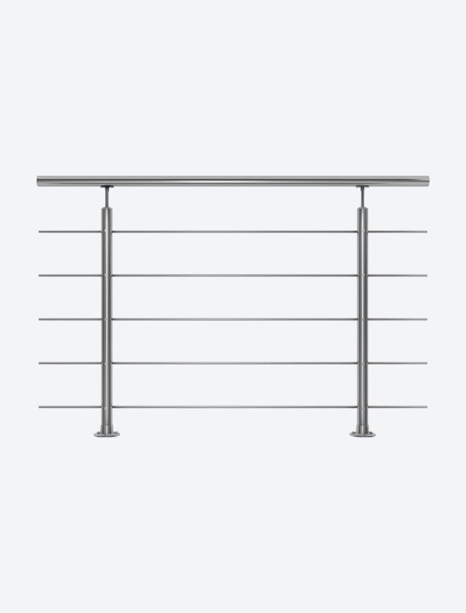 Räckekit HARMONY rostfritt stål Grey metallic