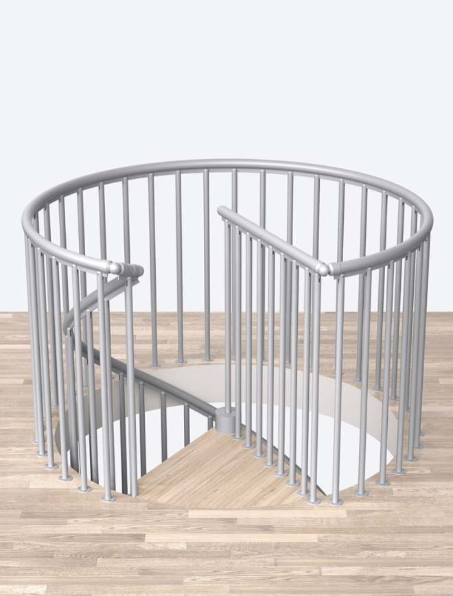 Skyddsräcket CLASSIC spiral/runda