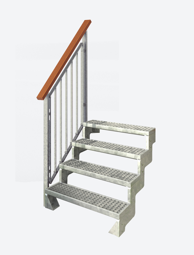 Ståltrappa GARDENTOP gallersteg Black