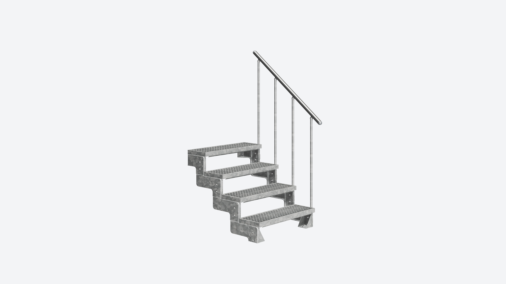 Ståltrappa GARDENTOP gallersteg Black