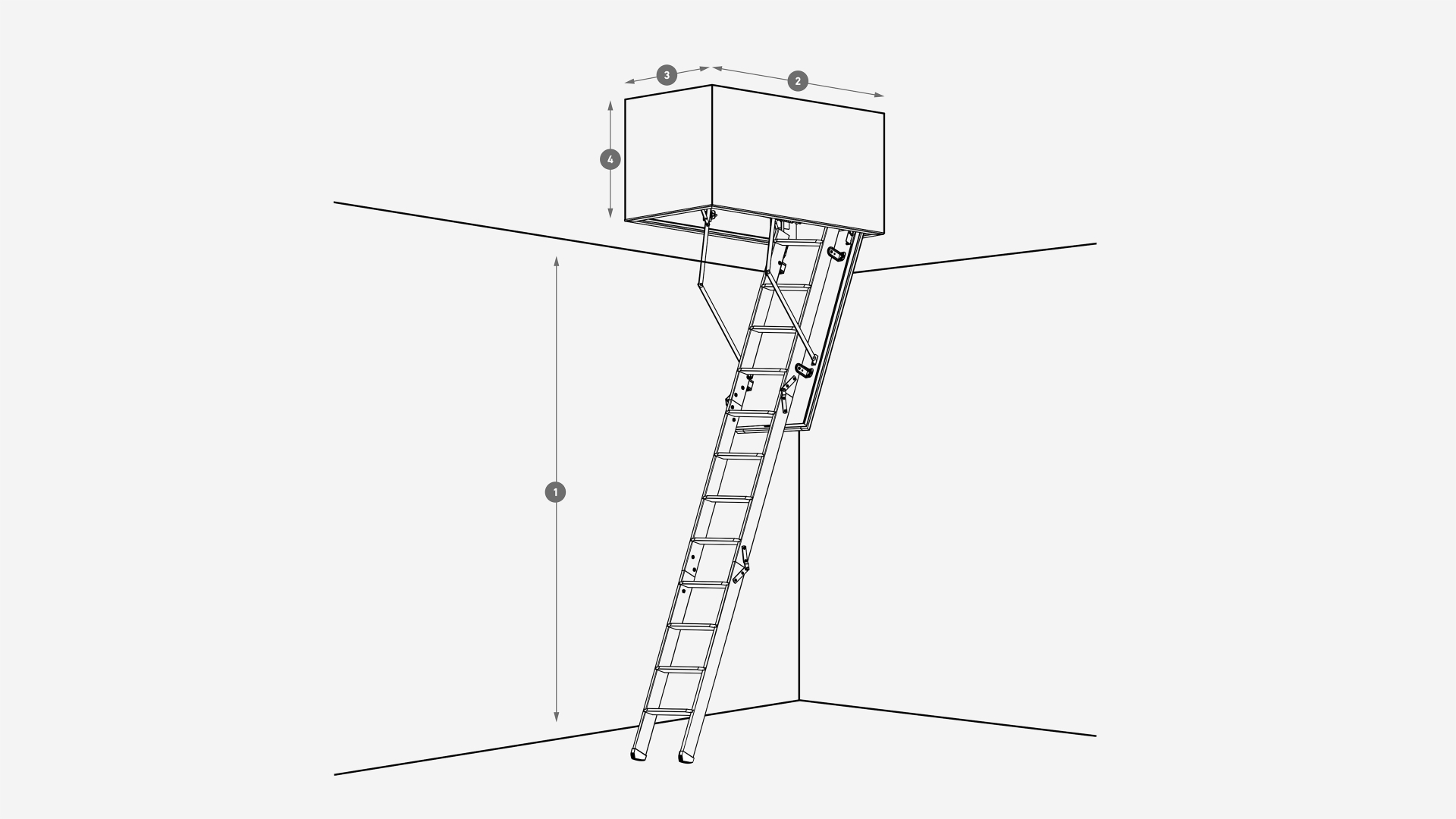 Specialmått vindstrappor clickFIX® 76G