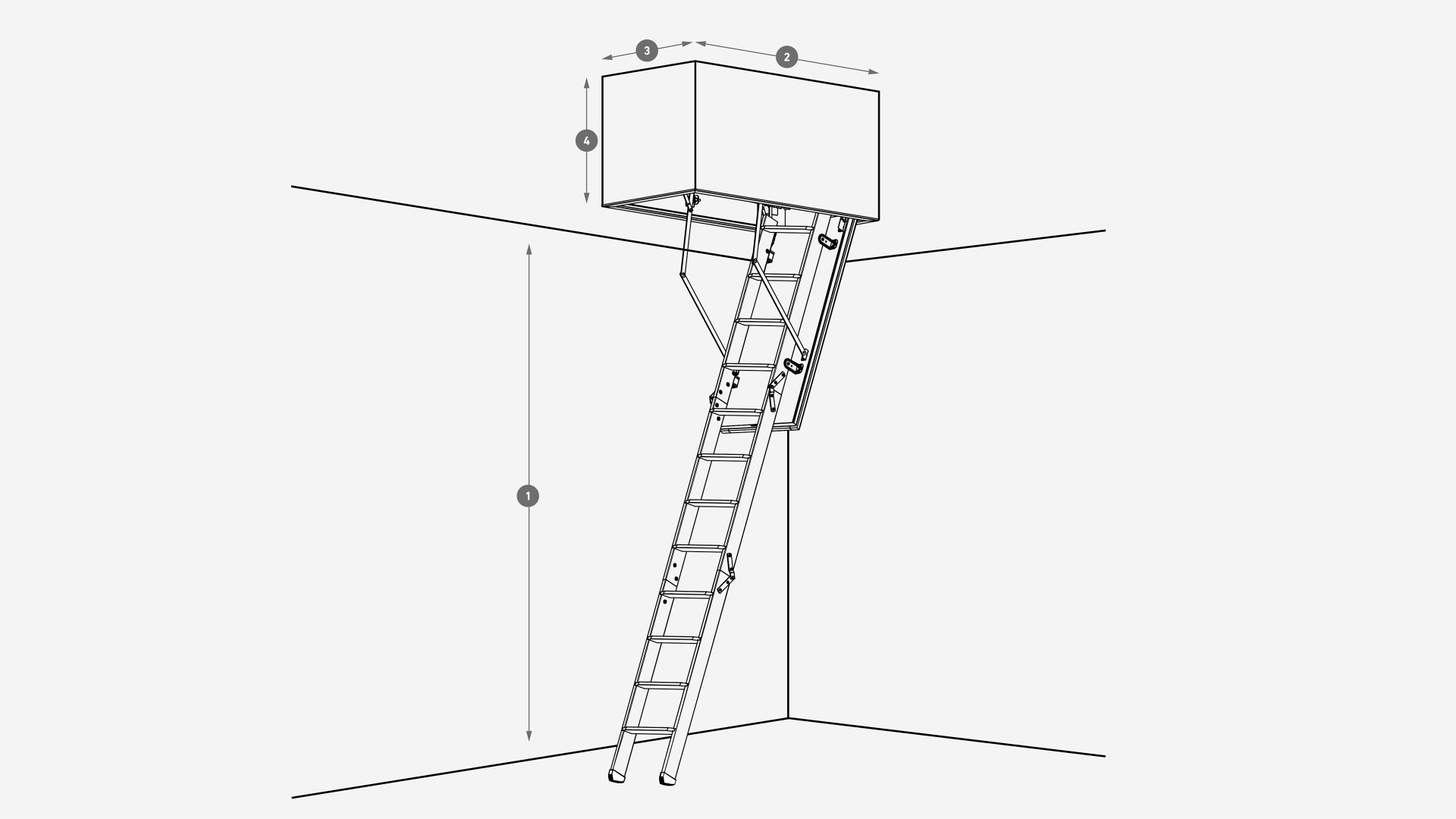 Specialmått vindstrappor SW64-4
