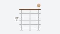 Skyddsräcke DESIGN White RAL 9016