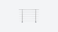 Räckesystem PROVA ALU 2m kit Aluminium